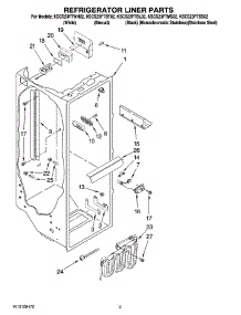 02 - Refrigerator Liner Parts parts for Kitchenaid Refrigerator KSCS23FTSS02 from AppliancePartsPros.com