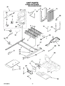 11 - Unit Parts parts for Kitchenaid Refrigerator KSRY25CVMS00 from AppliancePartsPros.com