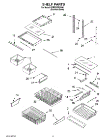 06 - Shelf Parts parts for Kitchenaid Refrigerator KBRP20ERSS02 from AppliancePartsPros.com
