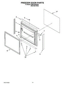 08 - Freezer Door Parts, Optional Parts (Not Included) parts for Kitchenaid Refrigerator KBRP20ERSS02 from AppliancePartsPros.com