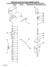 05 - Motor And Ice Container Parts parts for Kitchenaid Refrigerator KSCS23FTBT02 from AppliancePartsPros.com