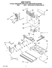 05 - Unit Parts parts for Kitchenaid Refrigerator KBRS19KTWH00 from AppliancePartsPros.com