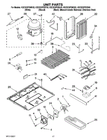 11 - Unit Parts parts for Kitchenaid Refrigerator KSCS23FSSS03 from AppliancePartsPros.com