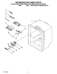 03 - Refrigerator Liner Parts parts for Kitchenaid Refrigerator KBLS19KTSS00 from AppliancePartsPros.com