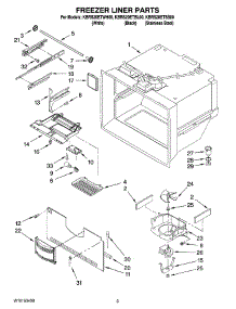 02 - Freezer Liner Parts parts for Kitchenaid Refrigerator KBRS20ETSS00 from AppliancePartsPros.com