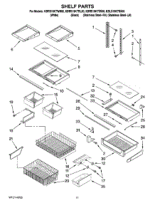 06 - Shelf Parts parts for Kitchenaid Refrigerator KBLS19KTSS00 from AppliancePartsPros.com