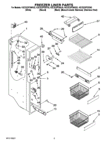 04 - Freezer Liner Parts parts for Kitchenaid Refrigerator KSCS23FSBL03 from AppliancePartsPros.com