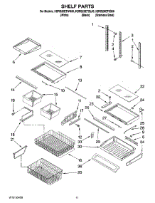 06 - Shelf Parts parts for Kitchenaid Refrigerator KBRS20ETSS00 from AppliancePartsPros.com