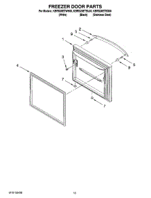 07 - Freezer Door Parts parts for Kitchenaid Refrigerator KBRS20ETSS00 from AppliancePartsPros.com