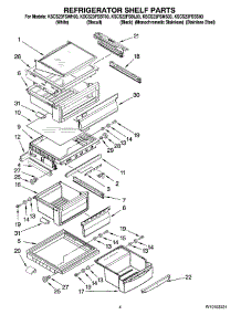 03 - Refrigerator Shelf Parts parts for Kitchenaid Refrigerator KSCS23FSMS03 from AppliancePartsPros.com