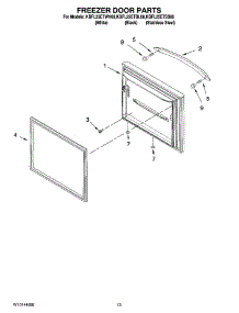 07 - Freezer Door Parts parts for Kitchenaid Refrigerator KBFL25ETSS00 from AppliancePartsPros.com
