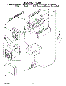 12 - Icemaker Parts, Optional Parts (Not Included) parts for Kitchenaid Refrigerator KSCS23FSWH03 from AppliancePartsPros.com
