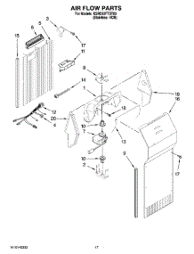 10 - Air Flow Parts parts for Kitchenaid Refrigerator KSRD22FTST03 from AppliancePartsPros.com