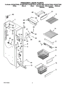 04 - Freezer Liner Parts parts for Kitchenaid Refrigerator KSCS25FTMK02 from AppliancePartsPros.com