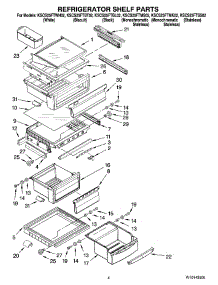 03 - Refrigerator Shelf Parts parts for Kitchenaid Refrigerator KSCS25FTWH02 from AppliancePartsPros.com