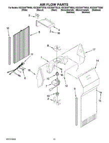 09 - Air Flow Parts parts for Kitchenaid Refrigerator KSCS25FTMK02 from AppliancePartsPros.com