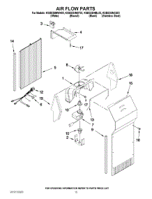 09 - Air Flow Parts parts for Kitchenaid Refrigerator KSBS25INSS03 from AppliancePartsPros.com