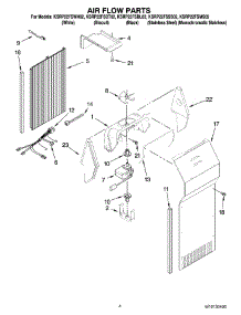 03 - Air Flow Parts parts for Kitchenaid Refrigerator KSRP22FSBT02 from AppliancePartsPros.com