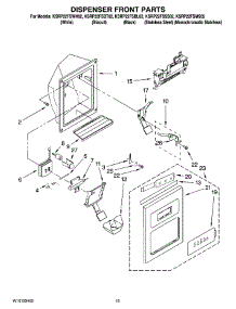 09 - Dispenser Front Parts parts for Kitchenaid Refrigerator KSRP22FSSS02 from AppliancePartsPros.com