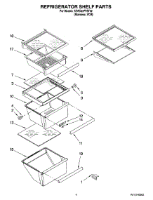 03 - Refrigerator Shelf Parts parts for Kitchenaid Refrigerator KSRD22FTST02 from AppliancePartsPros.com