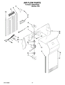 10 - Air Flow Parts parts for Kitchenaid Refrigerator KSRD22FTST02 from AppliancePartsPros.com