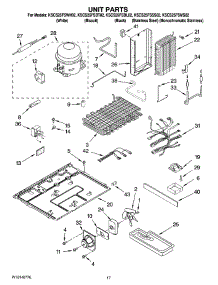 11 - Unit Parts parts for Kitchenaid Refrigerator KSCS25FSWH02 from AppliancePartsPros.com