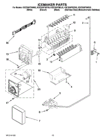 12 - Icemaker Parts, Optional Parts (Not Included) parts for Kitchenaid Refrigerator KSCS25FSBL03 from AppliancePartsPros.com