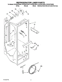 02 - Refrigerator Liner Parts parts for Kitchenaid Refrigerator KSCS25FSBT02 from AppliancePartsPros.com