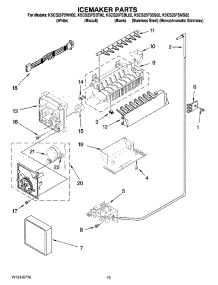 12 - Icemaker Parts, Optional Parts (Not Included) parts for Kitchenaid Refrigerator KSCS25FSBT02 from AppliancePartsPros.com