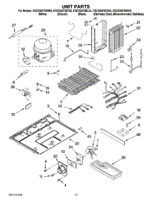 11 - Unit Parts parts for Kitchenaid Refrigerator KSCS25FSWH03 from AppliancePartsPros.com