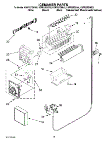 11 - Icemaker Parts parts for Kitchenaid Refrigerator KSRP22FSWH02 from AppliancePartsPros.com