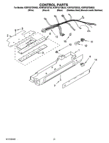 12 - Control Parts, Optional Parts (Not Included) parts for Kitchenaid Refrigerator KSRP22FSWH02 from AppliancePartsPros.com