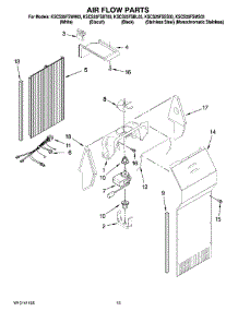 09 - Air Flow Parts parts for Kitchenaid Refrigerator KSCS25FSMS03 from AppliancePartsPros.com