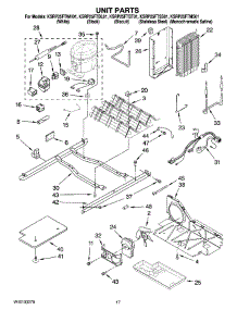 11 - Unit Parts parts for Kitchenaid Refrigerator KSRP25FTSS01 from AppliancePartsPros.com