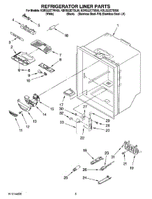 03 - Refrigerator Liner Parts parts for Kitchenaid Refrigerator KBRS22ETSS00 from AppliancePartsPros.com