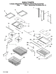 06 - Shelf Parts parts for Kitchenaid Refrigerator KBRS22ETSS00 from AppliancePartsPros.com