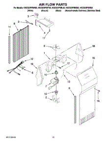 09 - Air Flow Parts parts for Kitchenaid Refrigerator KSCS23FSSS02 from AppliancePartsPros.com