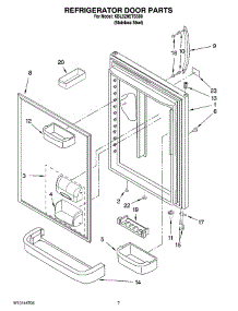 04 - Refrigerator Door Parts parts for Kitchenaid Refrigerator KBLS20ETSS00 from AppliancePartsPros.com