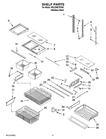 06 - Shelf Parts parts for Kitchenaid Refrigerator KBLS20ETSS00 from AppliancePartsPros.com