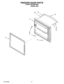 07 - Freezer Door Parts parts for Kitchenaid Refrigerator KBLS20ETSS00 from AppliancePartsPros.com