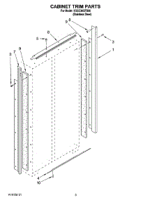 02 - Cabinet Trim Parts parts for Kitchenaid Refrigerator KSSC36QTS00 from AppliancePartsPros.com