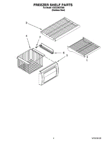 03 - Freezer Shelf Parts parts for Kitchenaid Refrigerator KSSC36QTS00 from AppliancePartsPros.com