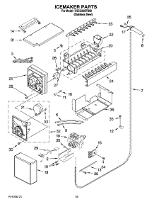 15 - Icemaker Parts parts for Kitchenaid Refrigerator KSSC36QTS00 from AppliancePartsPros.com