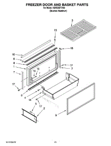 08 - Freezer Door And Basket Parts parts for Kitchenaid Refrigerator KBRS36FTX00 from AppliancePartsPros.com