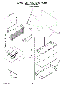 10 - Lower Unit And Tube Parts parts for Kitchenaid Refrigerator KBRS36FTX00 from AppliancePartsPros.com