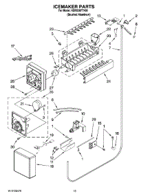 11 - Icemaker Parts parts for Kitchenaid Refrigerator KBRS36FTX00 from AppliancePartsPros.com