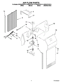 03 - Air Flow Parts parts for Kitchenaid Refrigerator KSRG22FKBL19 from AppliancePartsPros.com