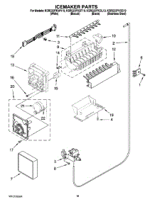 11 - Icemaker Parts parts for Kitchenaid Refrigerator KSRG22FKBL19 from AppliancePartsPros.com