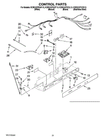 12 - Control Parts, Optional Parts (Not Included) parts for Kitchenaid Refrigerator KSRG22FKBL19 from AppliancePartsPros.com