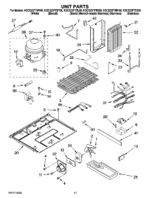 11 - Unit Parts parts for Kitchenaid Refrigerator KSCS25FTWH00 from AppliancePartsPros.com